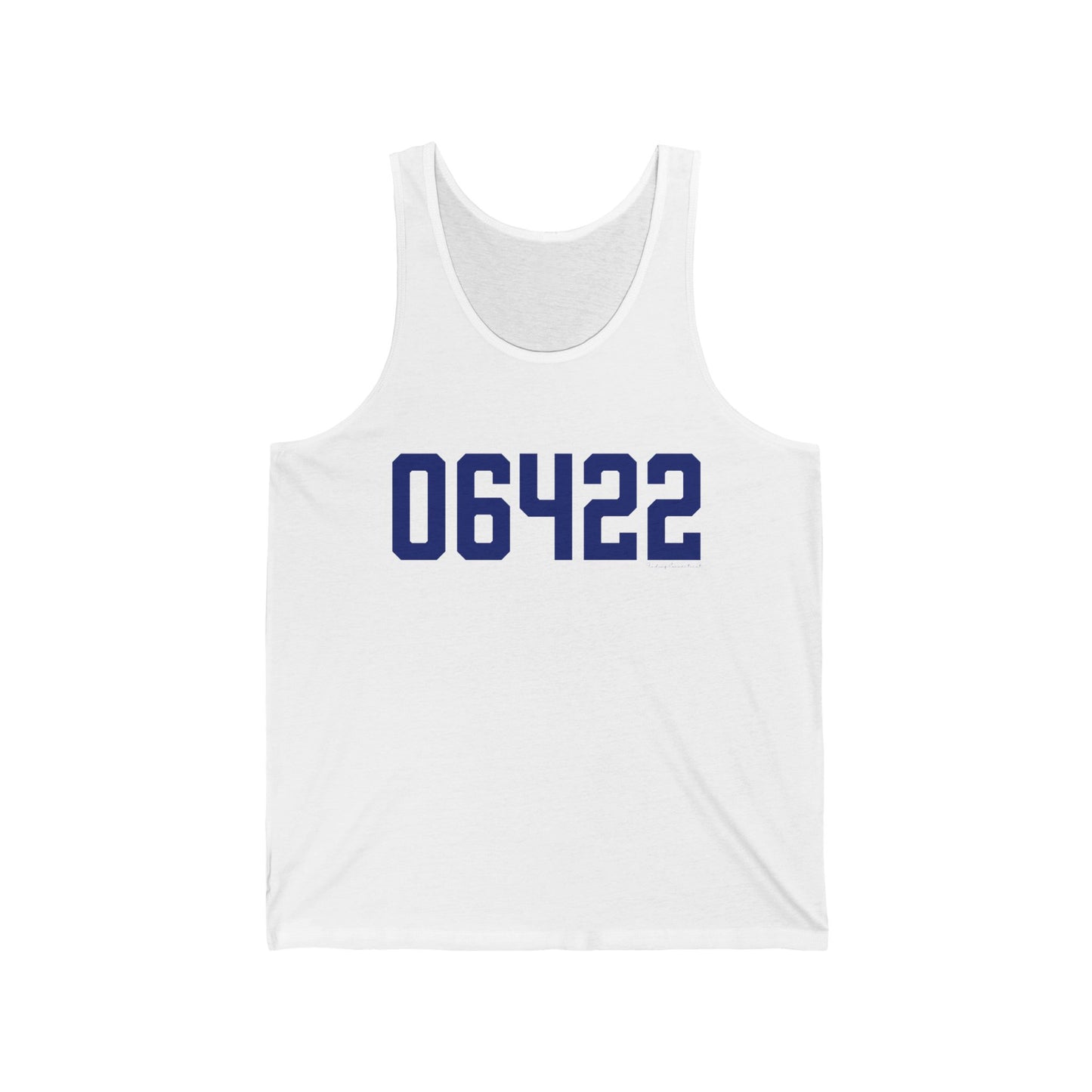 06422 Durham Connecticut Zip Code Unisex Jersey Tank Top