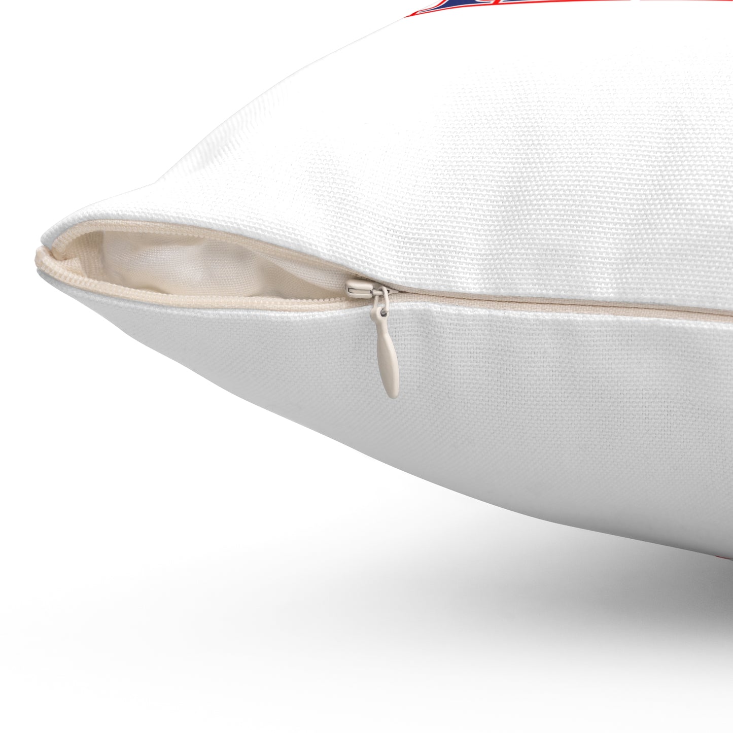 203 Milford Red White & Blue Spun Polyester Square Pillow