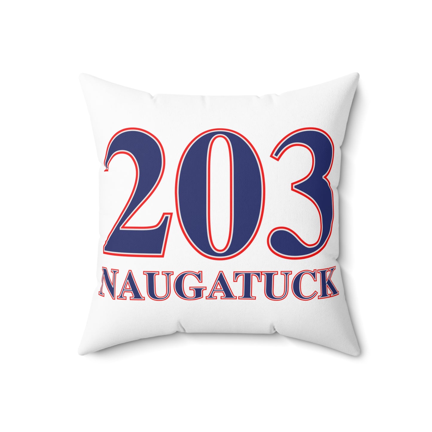 203 Naugatuck Red White & Blue Spun Polyester Square Pillow