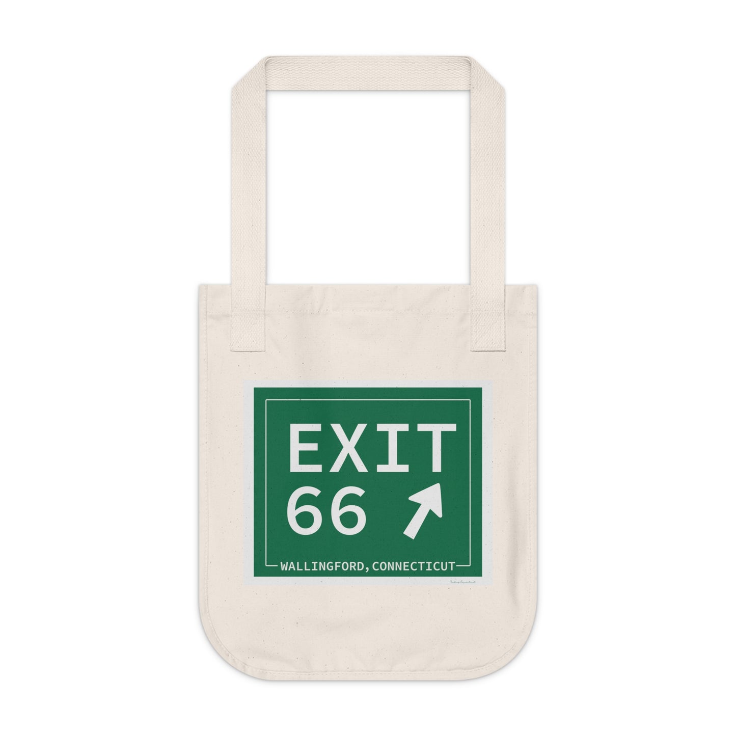 Vintage Exit 66 WCP Sign Organic Canvas Tote Bag