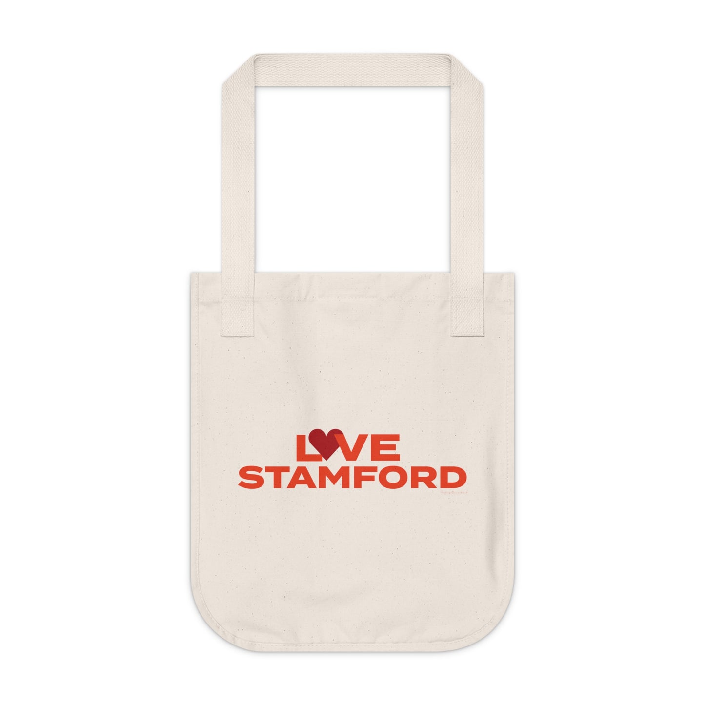 Love Stamford Organic Canvas Tote Bag
