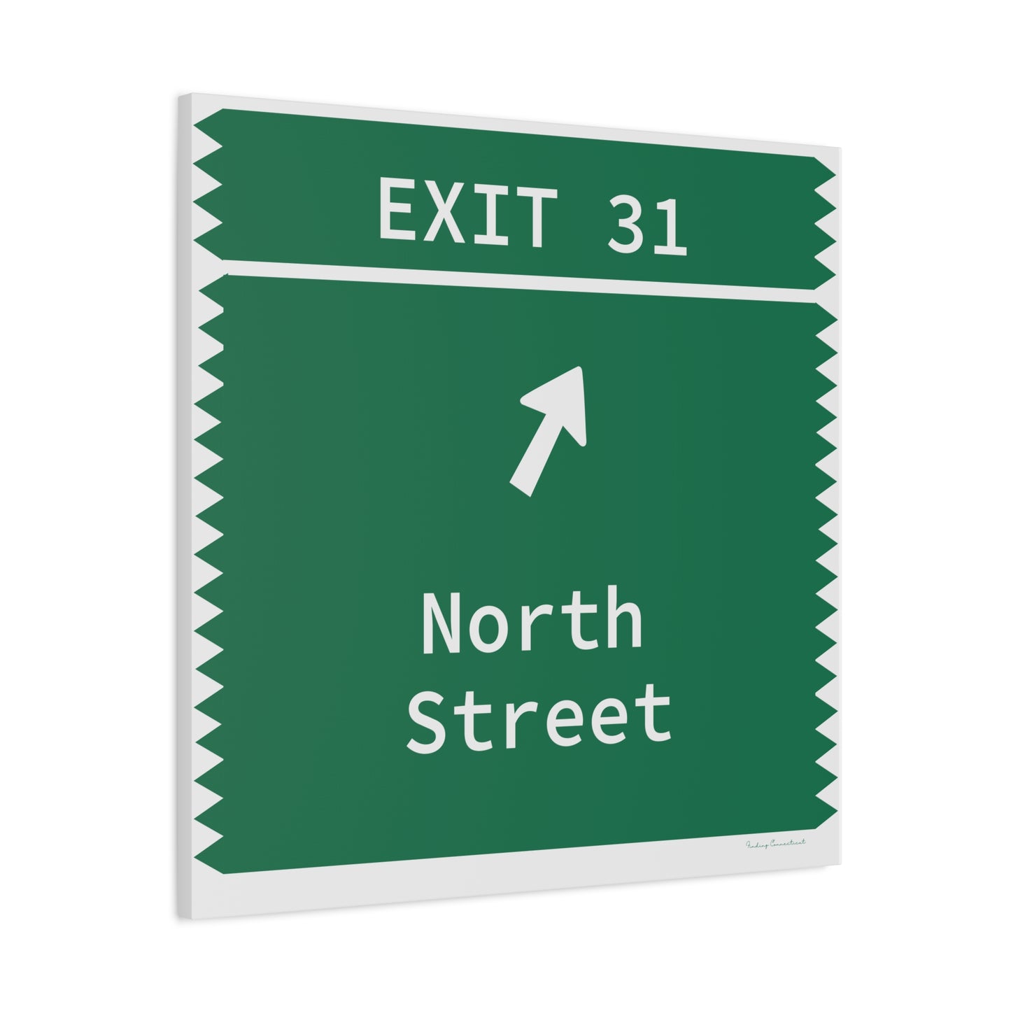 Vintage Merritt Parkway Exit 31 Sign Matte Canvas, Stretched, 1.25"