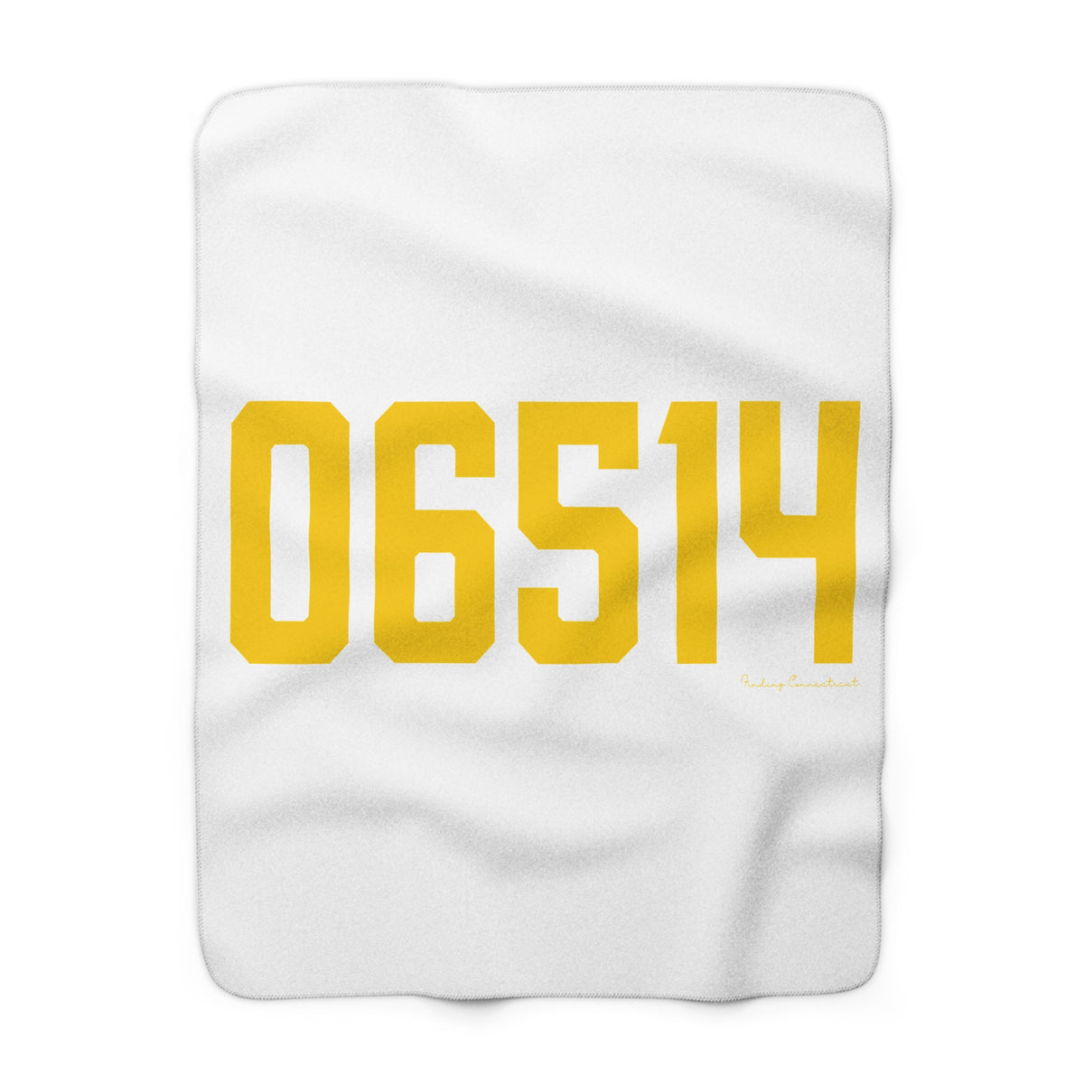 06514 Hamden Connecticut Zip Code Sherpa Fleece Blanket