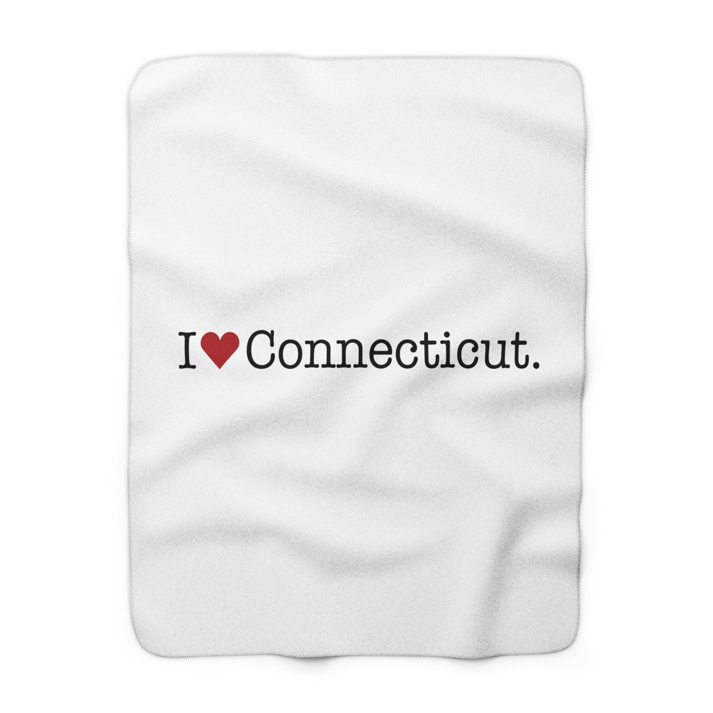 I Heart Connecticut. Sherpa Fleece Blanket
