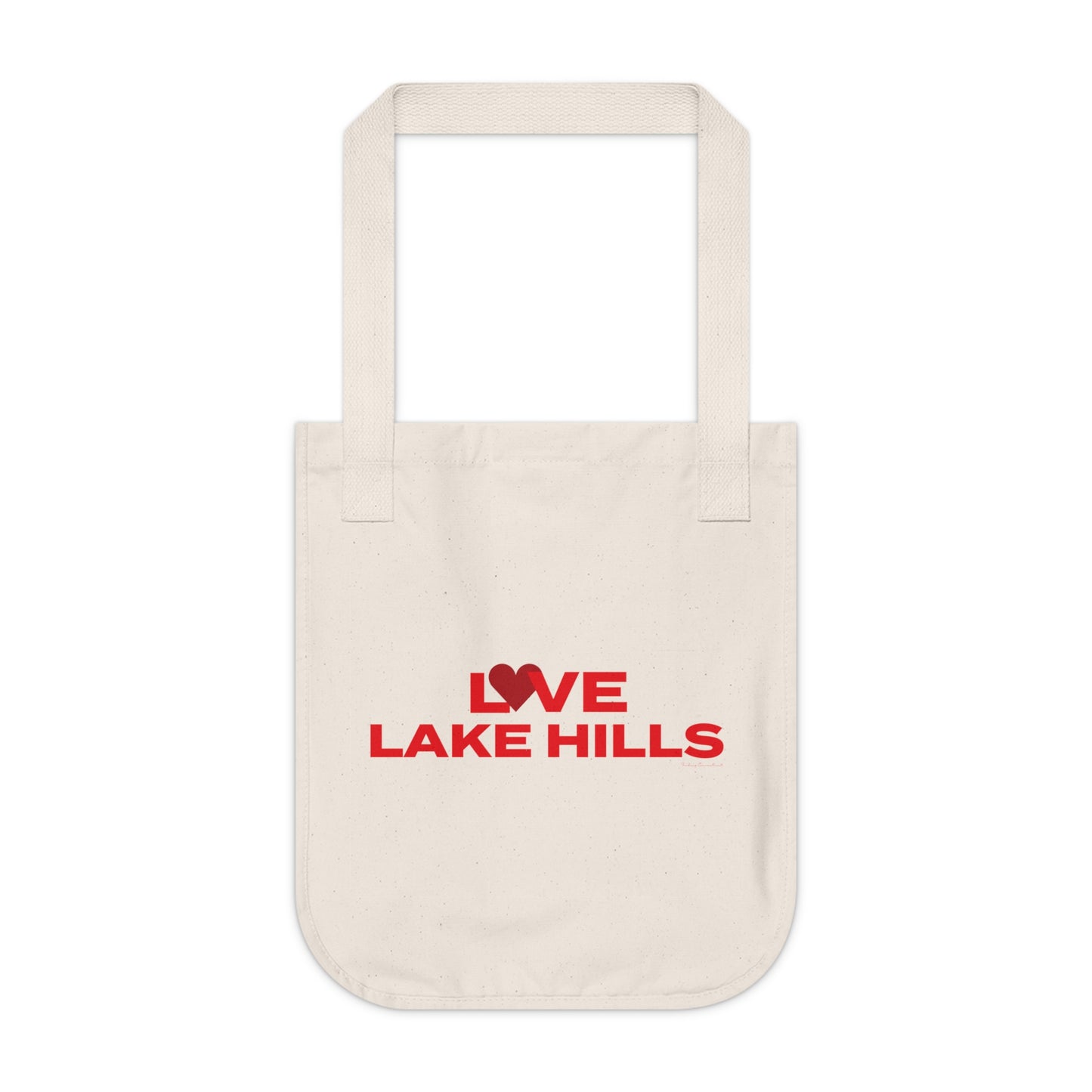 Love Lake Hills Organic Canvas Tote Bag