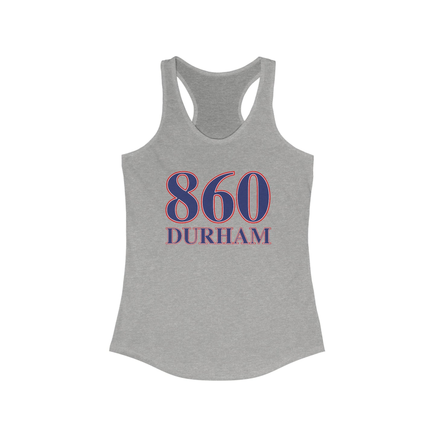 860 Durham Red White & Blue Women's Ideal Racerback Tank Top