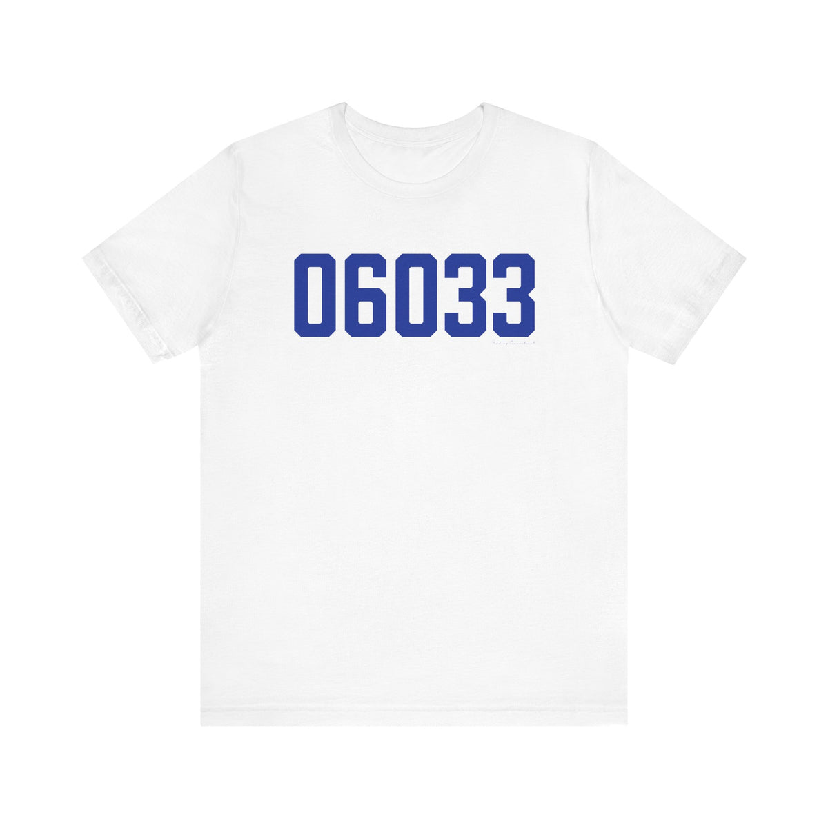 06033 Glastonbury Connecticut Zip Code Unisex Jersey Short Sleeve T-Shirt