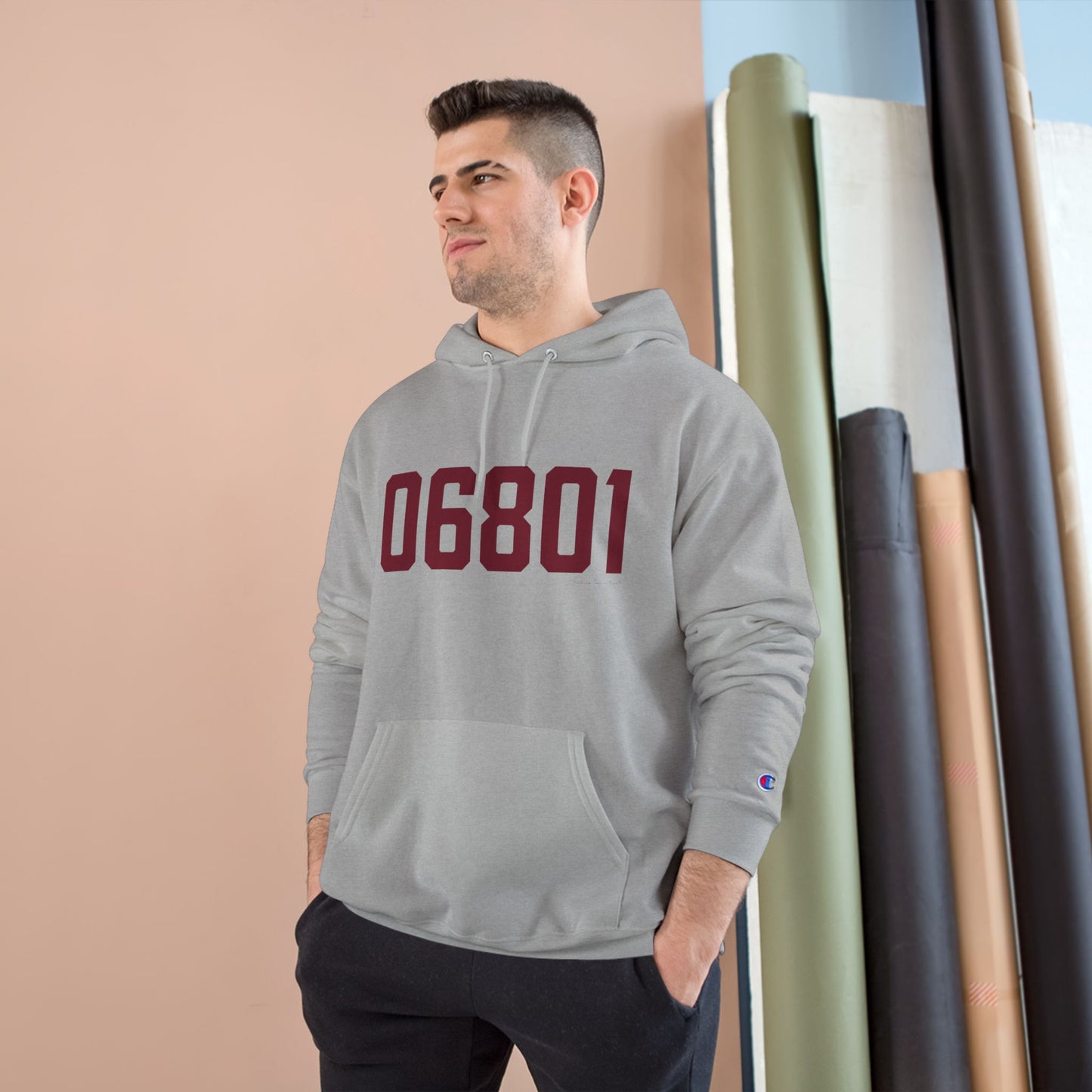 06801 Bethel Connecticut Zip Code Champion Hoodie