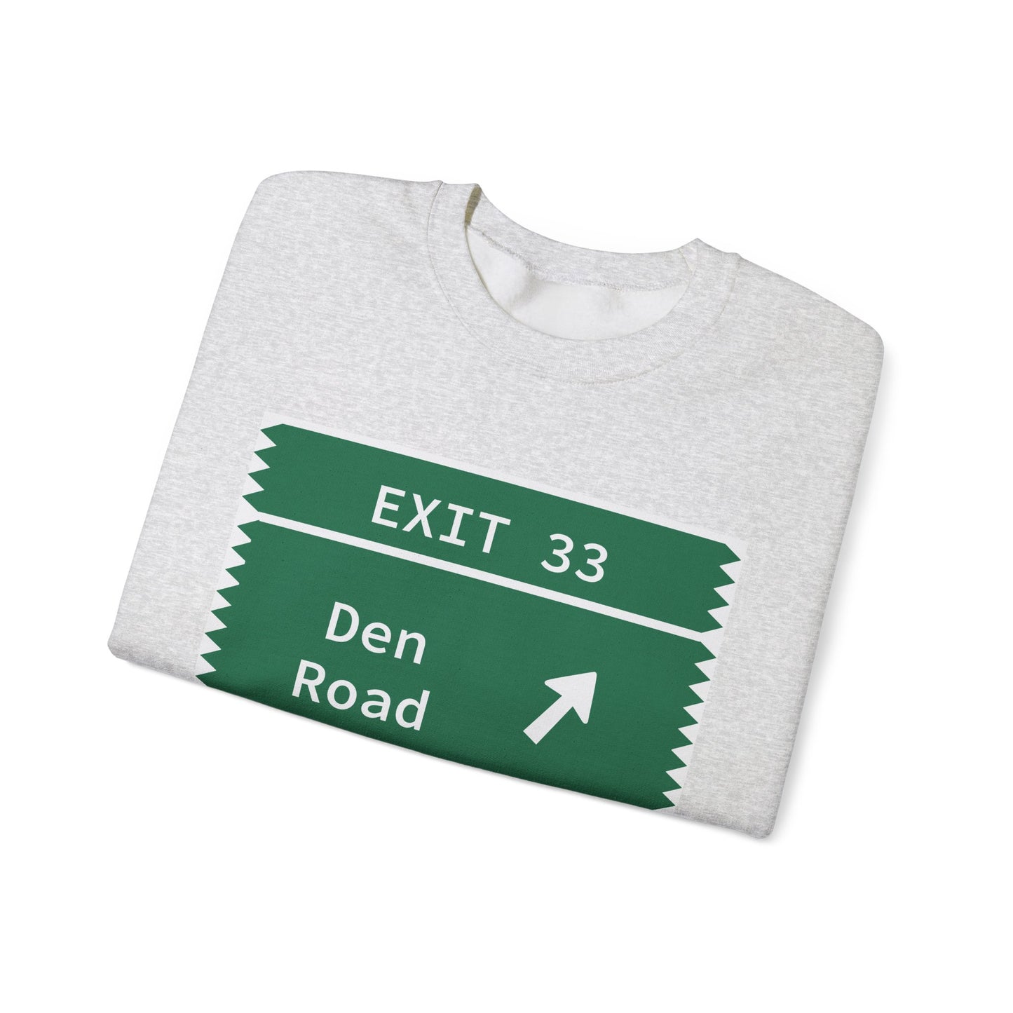 Vintage Merritt Parkway Exit 33 Sign Unisex Heavy Blend™ Crewneck Sweatshirt