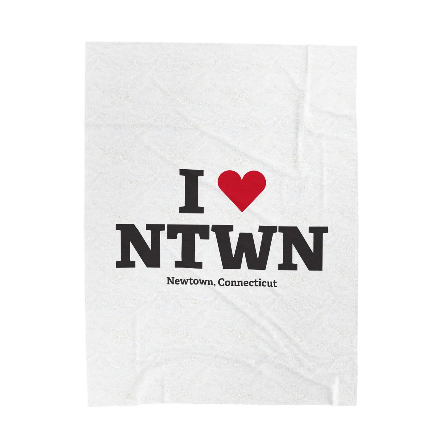 I Heart NTWN Velveteen Plush Blanket