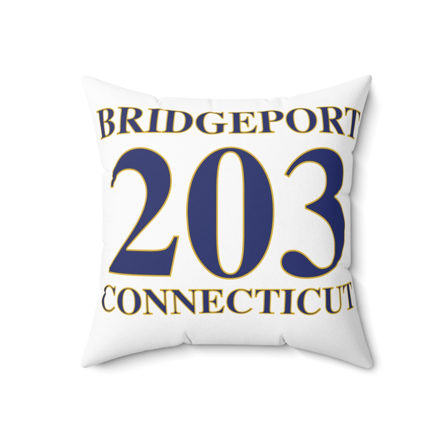 Bridgeport 203 Connecticut Spun Polyester Square Pillow