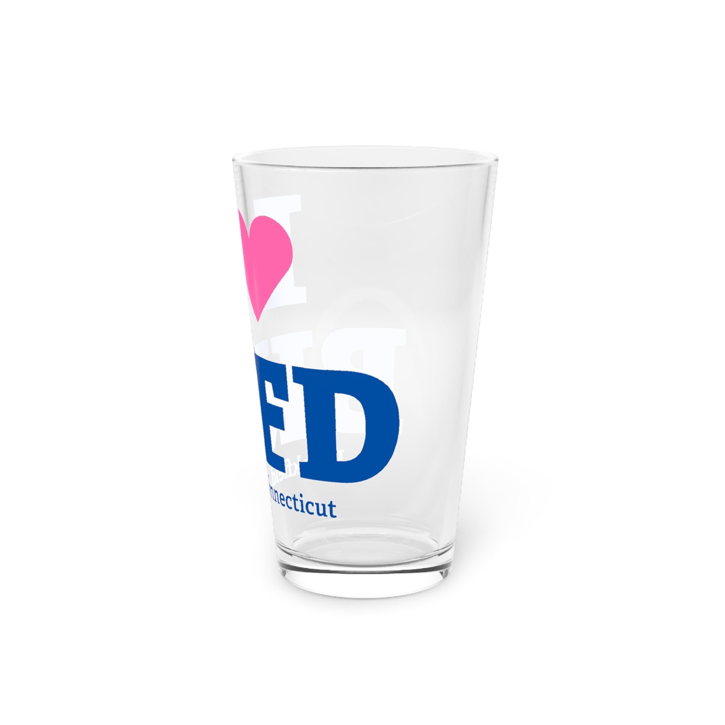 I Heart BKFD Pint Glass, 16oz