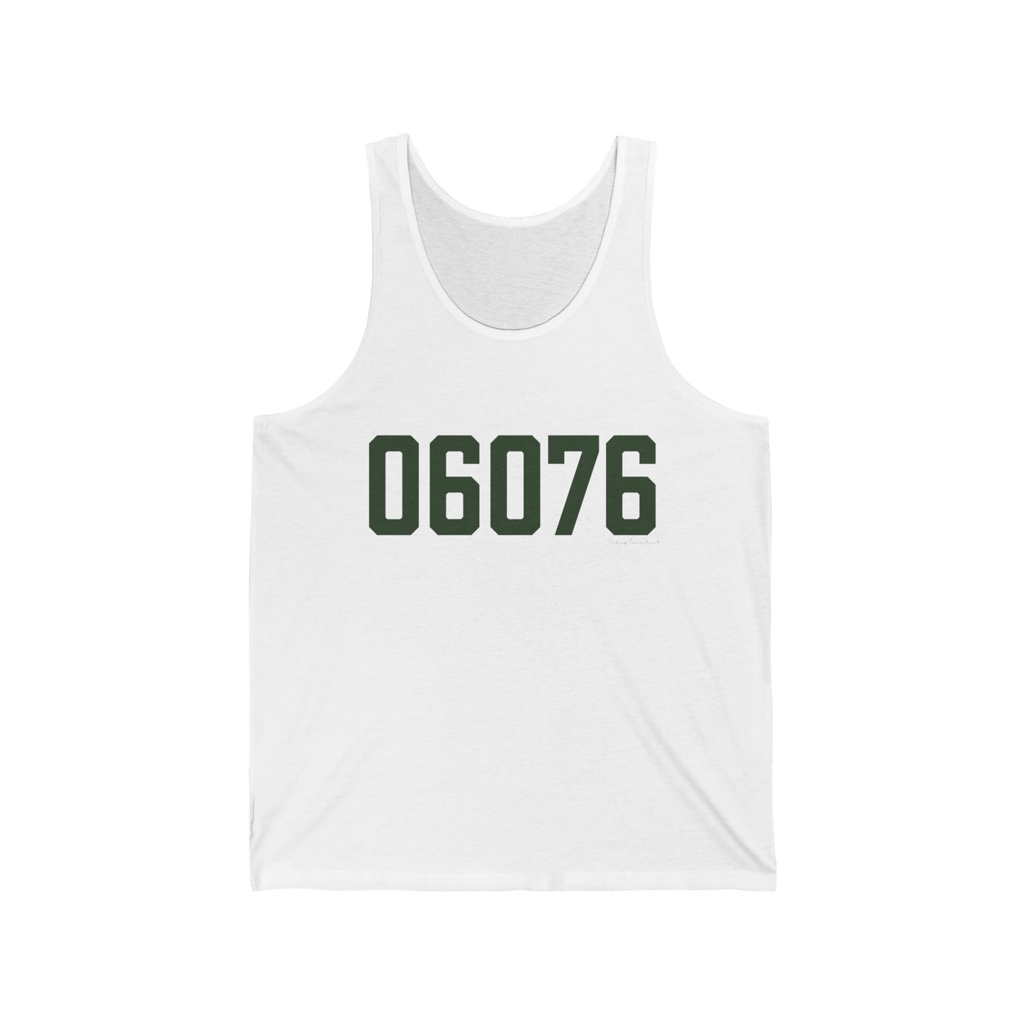 06076 Union Connecticut Zip Code Unisex Jersey Tank Top