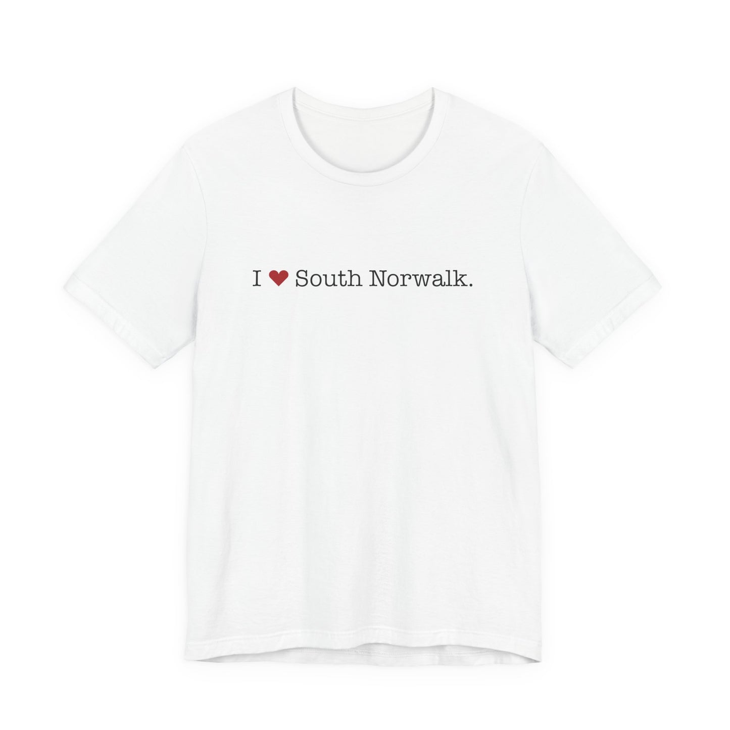I Heart South Norwalk. Unisex Jersey Short Sleeve T-Shirt