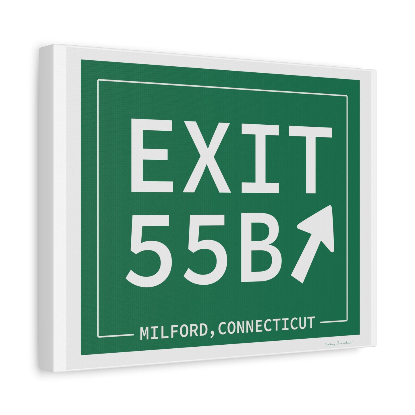 Vintage Exit 55B WCP Sign Matte Canvas, Stretched, 1.25"
