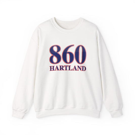 860 Hartland Red White & Blue Unisex Heavy Blend™ Crewneck Sweatshirt