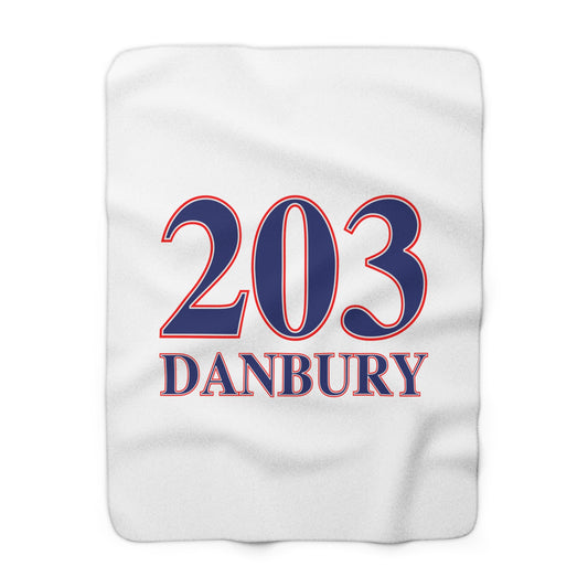 203 Danbury Red White & Blue Sherpa Fleece Blanket