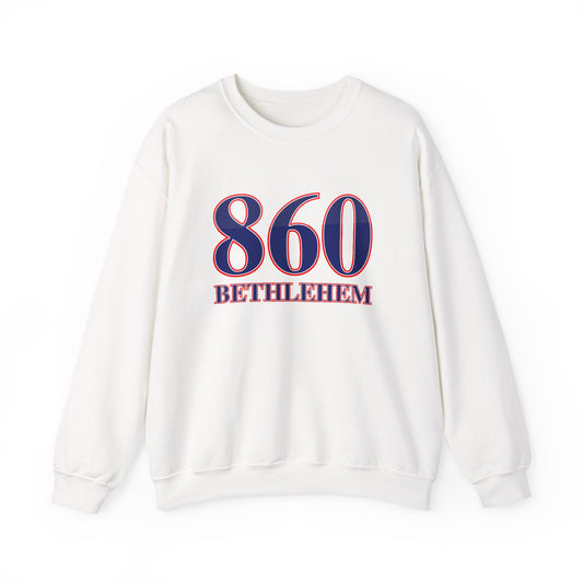 860 Bethlehem Red White & Blue Unisex Heavy Blend™ Crewneck Sweatshirt