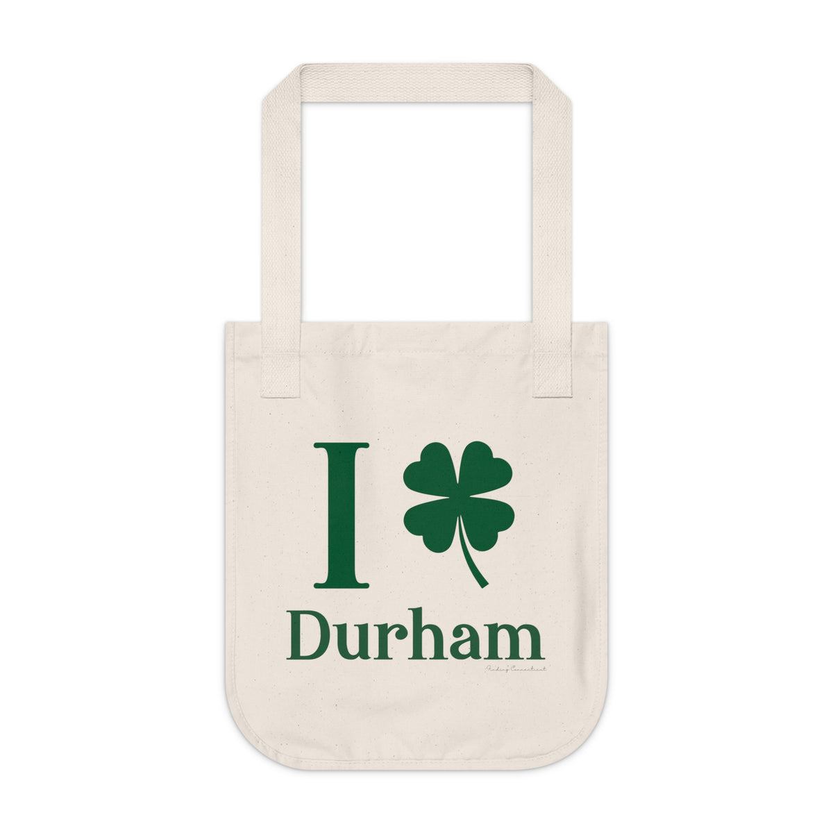 I Clover Durham Organic Canvas Tote Bag