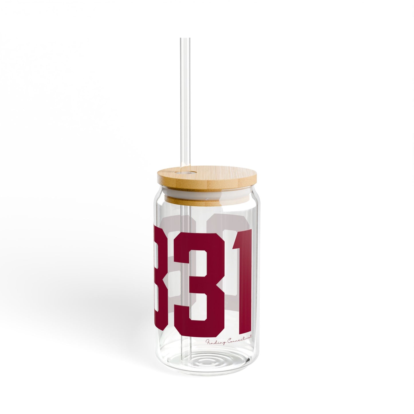 06831 - Greenwich Connecticut Zip Code Sipper Glass, 16oz