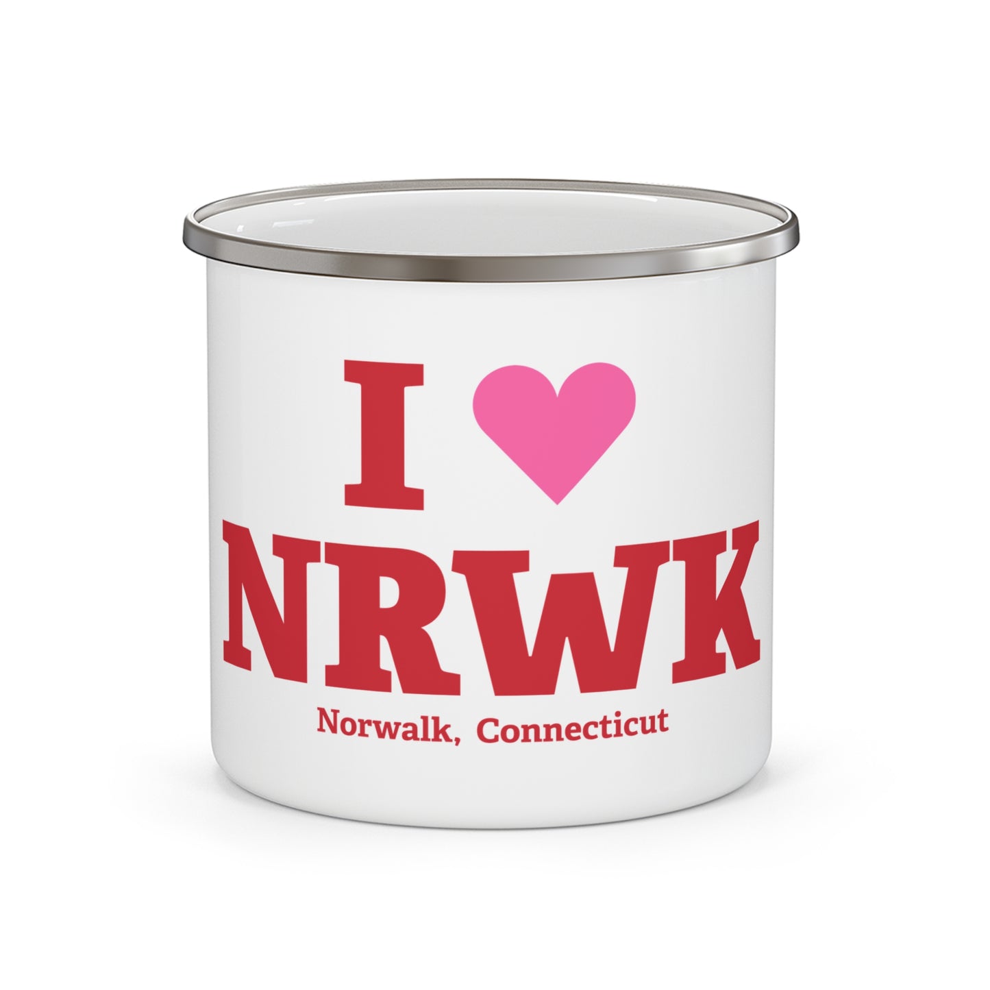 I Heart NRWK Enamel Camping Mug