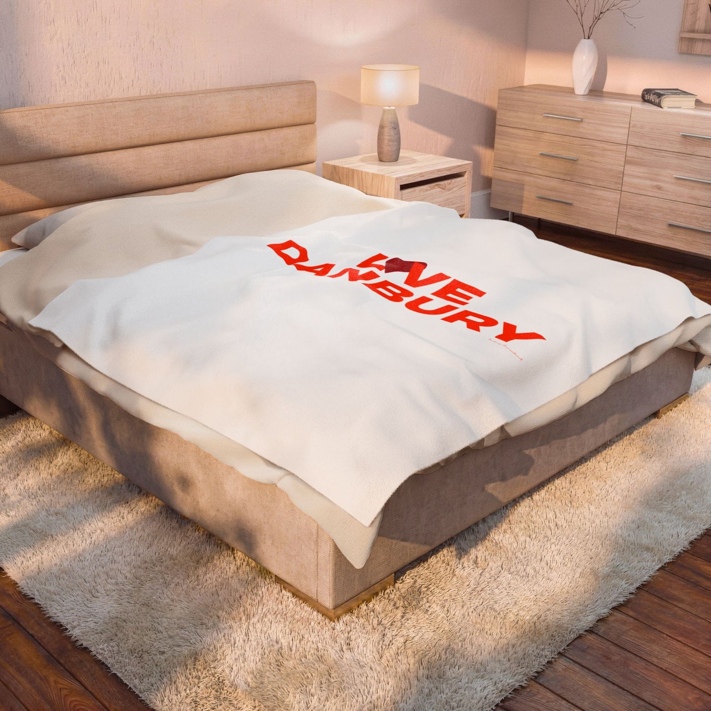 Love Danbury Velveteen Plush Blanket
