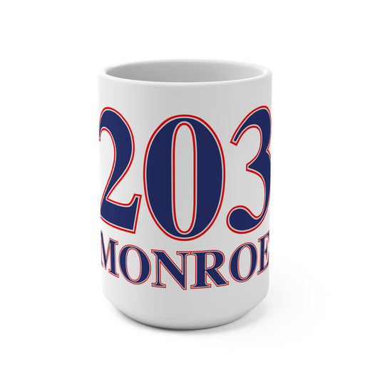 203 Monroe Red White & Blue Mug 15oz