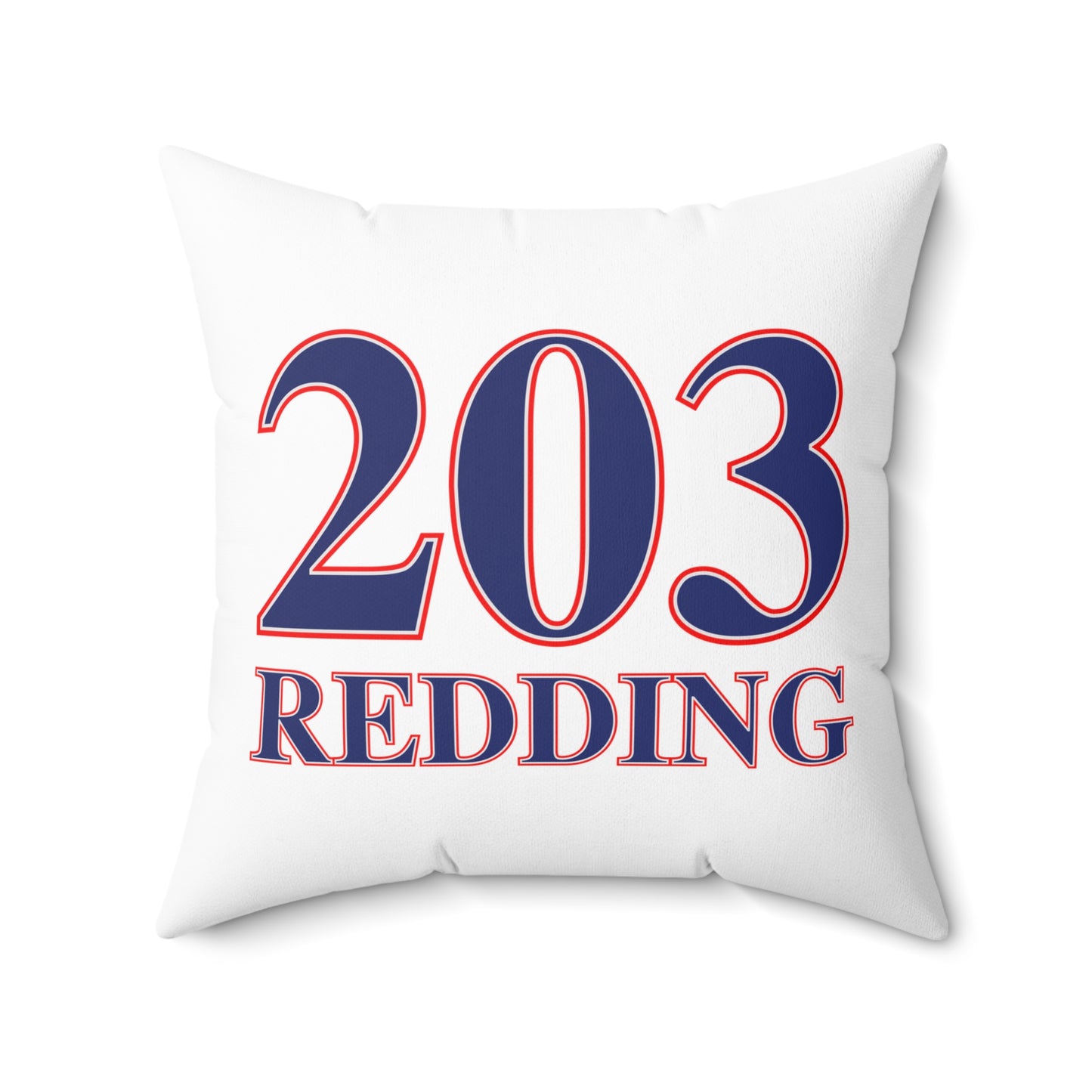 203 Redding Red White & Blue Spun Polyester Square Pillow