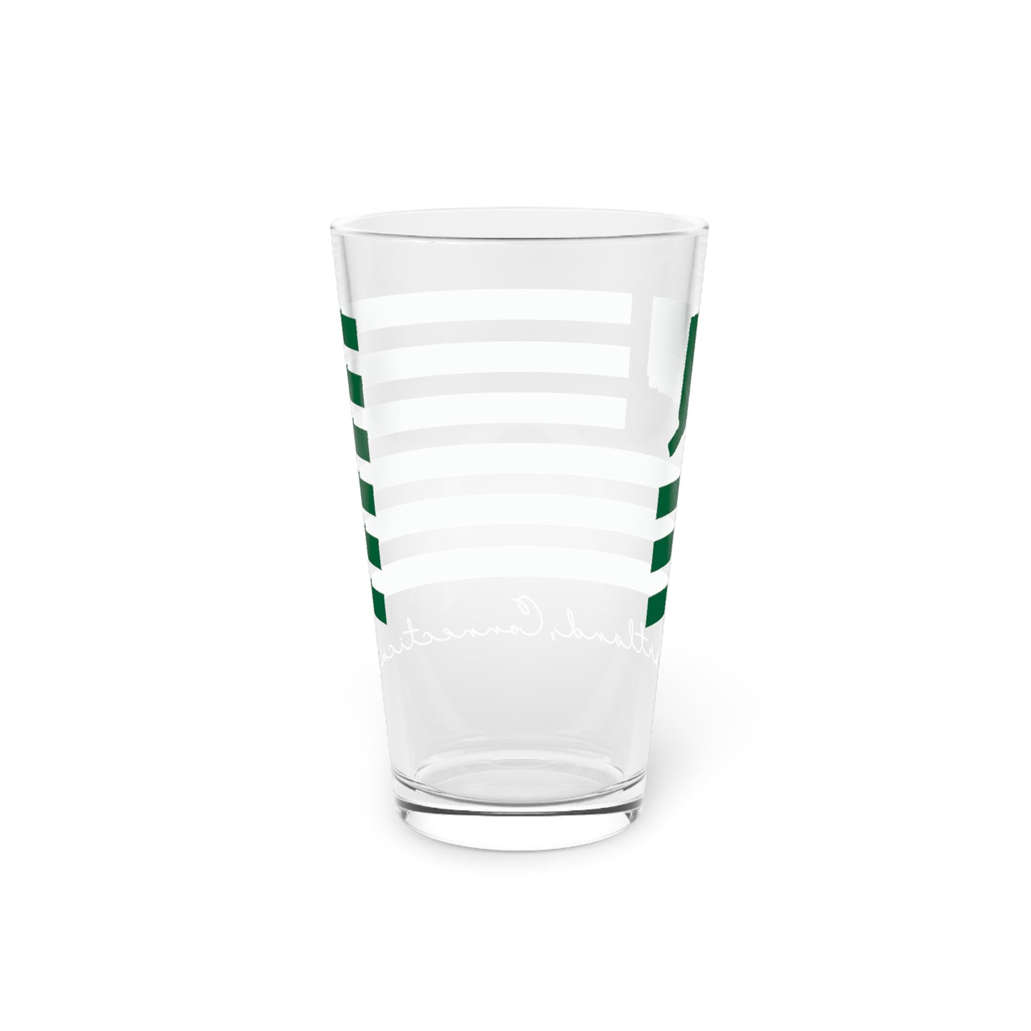 Hartland Connecticut St. Patrick’s Day Flag Pint Glass, 16oz