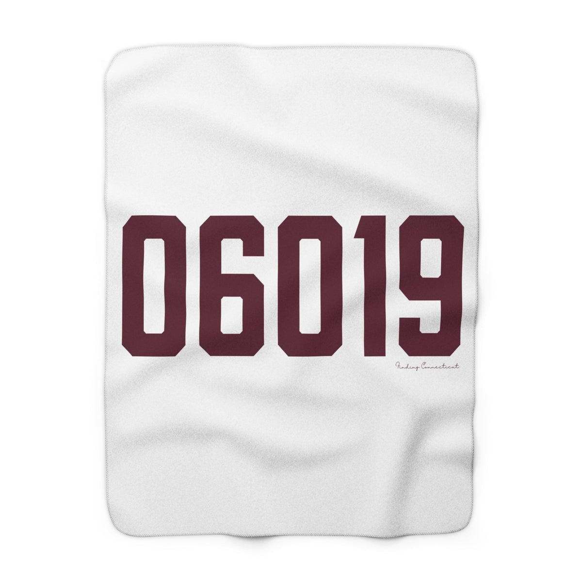 06019 Canton Connecticut Zip Code Sherpa Fleece Blanket