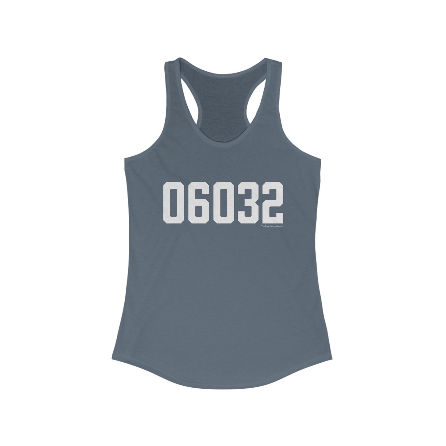 06032 - Farmington CT Zip Code Women's Ideal Racerback Tank Top