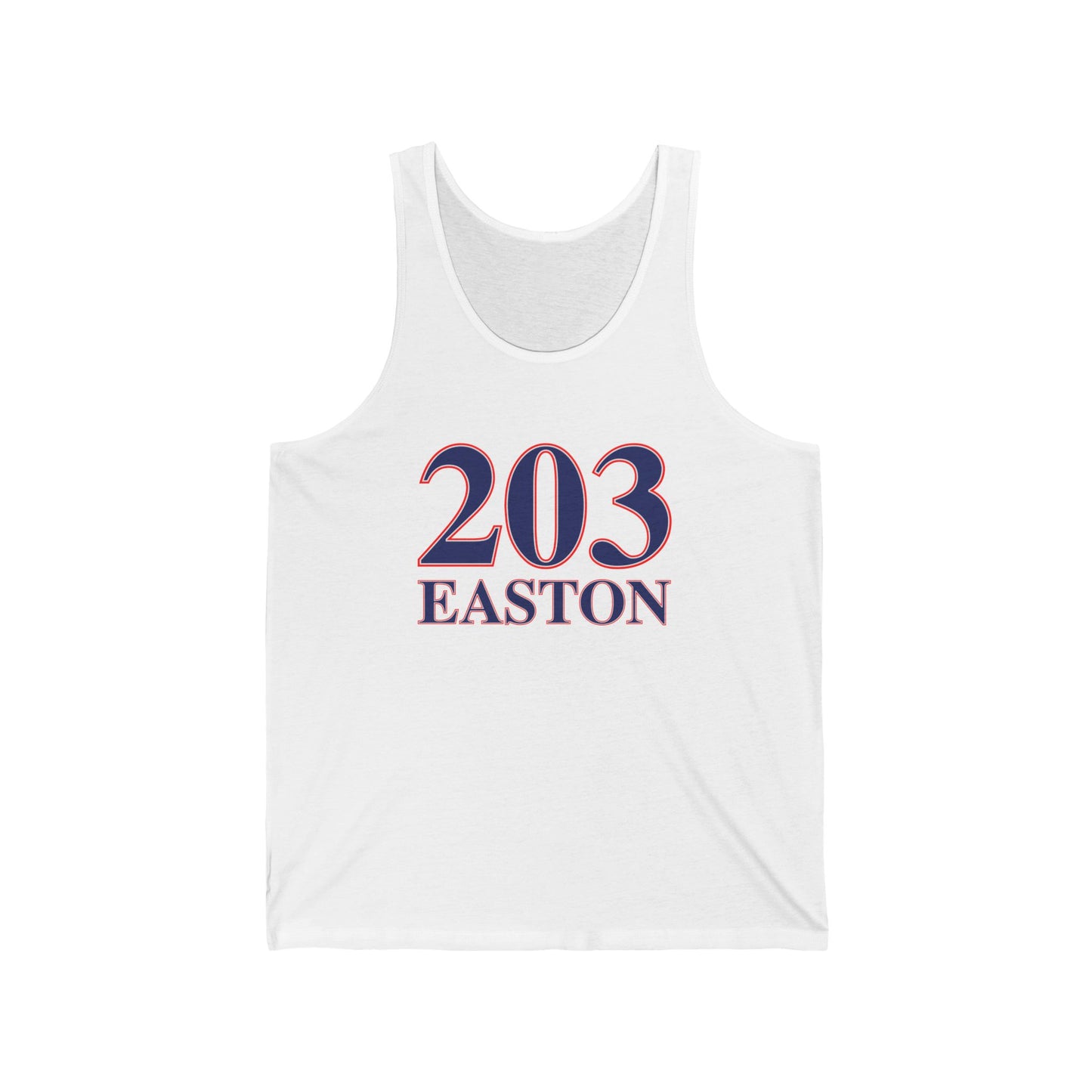 203 Easton Red White & Blue Unisex Jersey Tank Top
