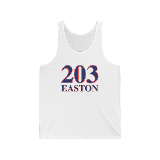 203 Easton Red White & Blue Unisex Jersey Tank Top