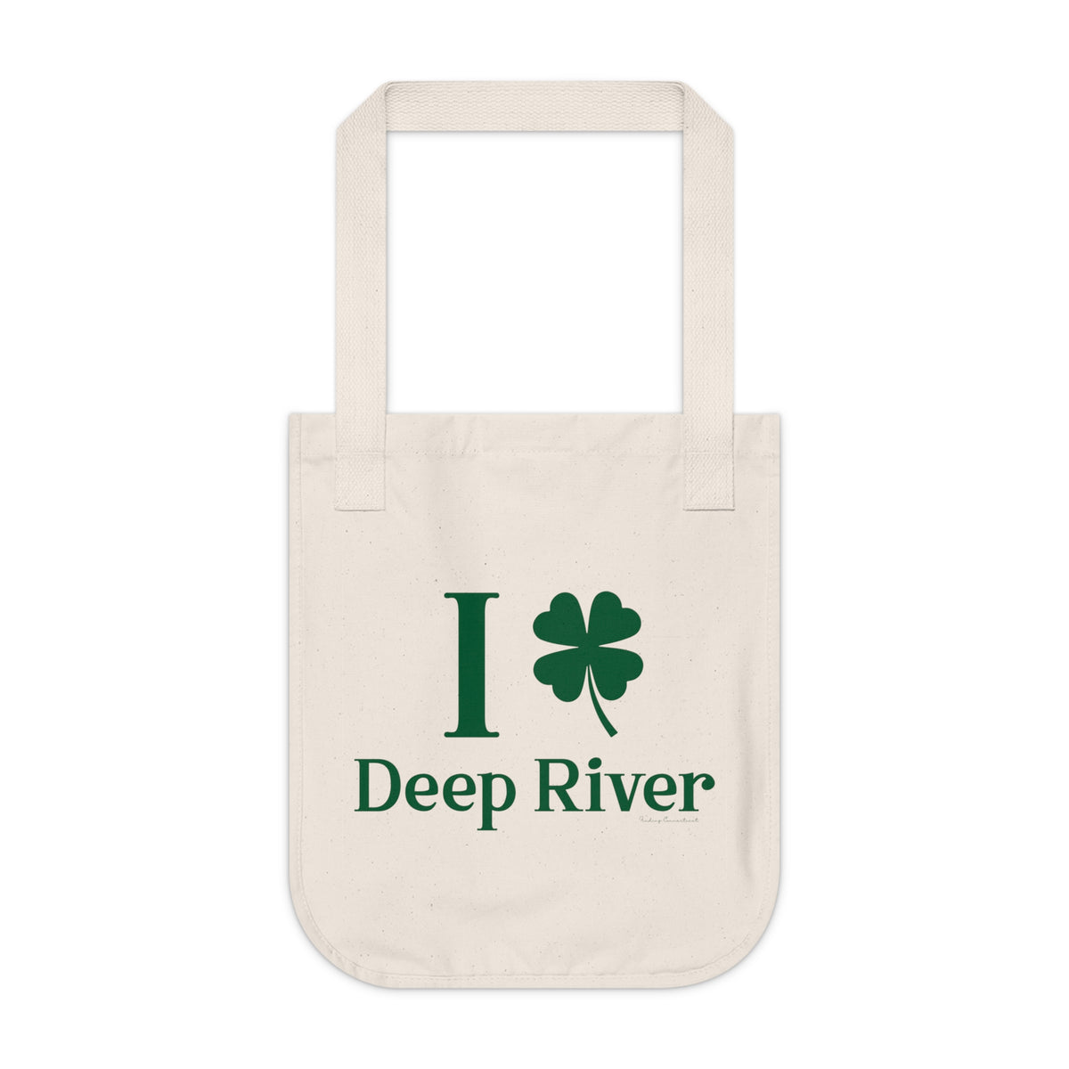 I Clover Deep River Organic Canvas Tote Bag