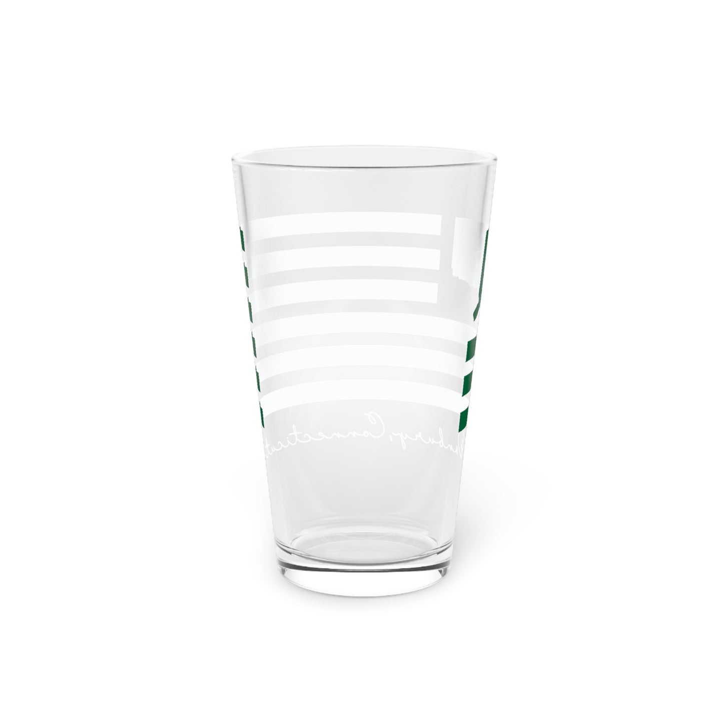 Danbury Connecticut St Patrick’s Day Flag Pint Glass, 16oz