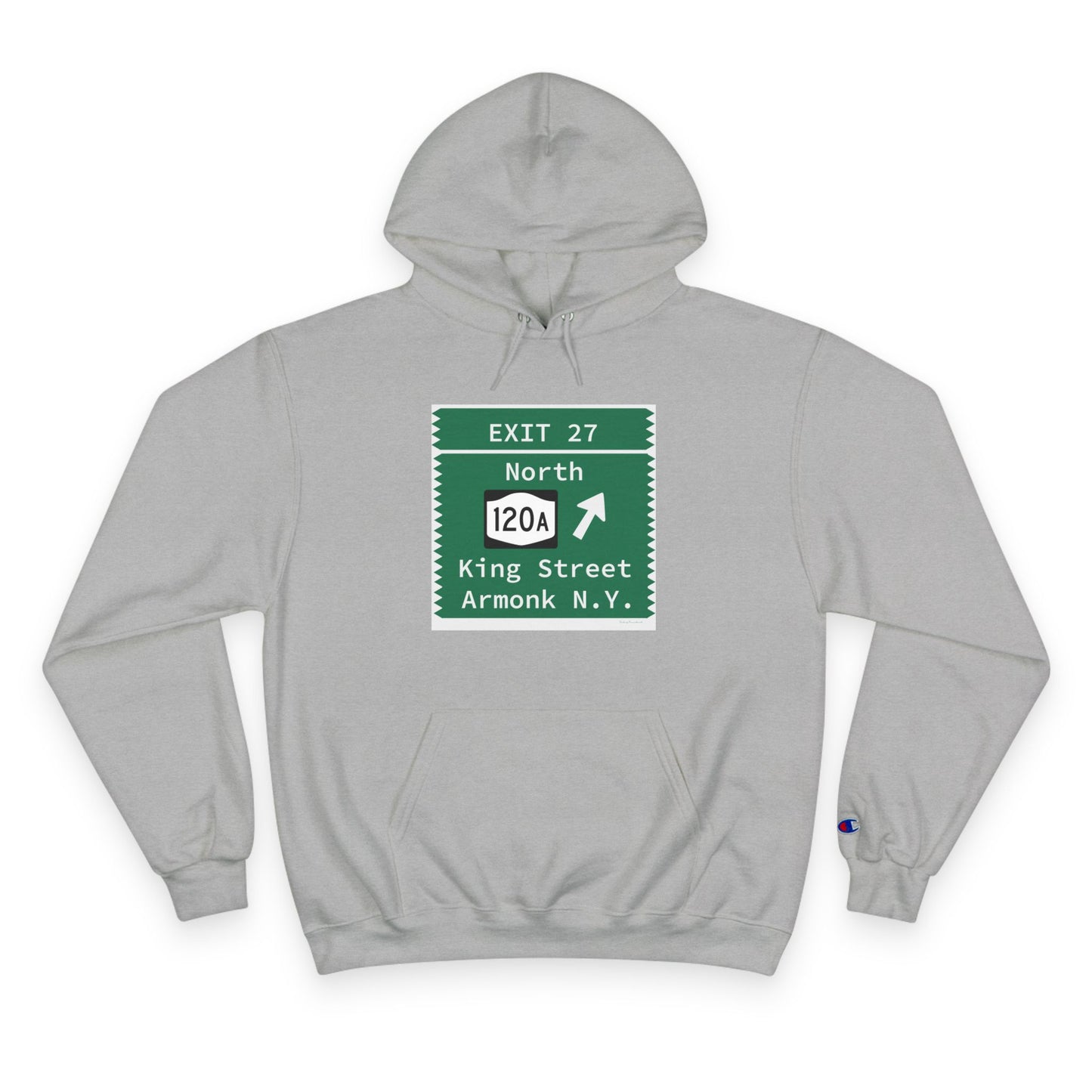 Vintage Merritt Parkway Exit 27 Sign Champion Hoodie