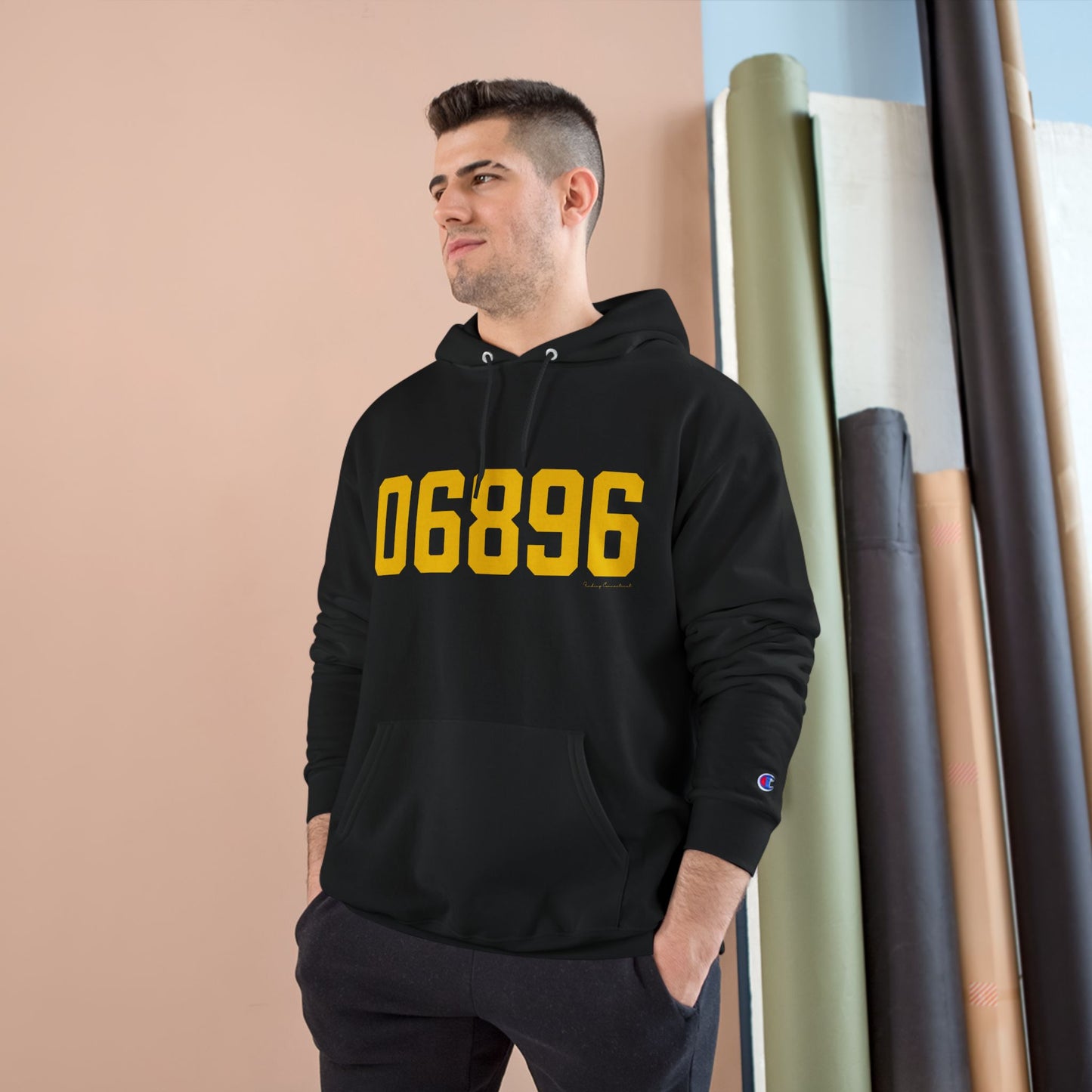 06896 Redding Connecticut Zip Code Champion Hoodie