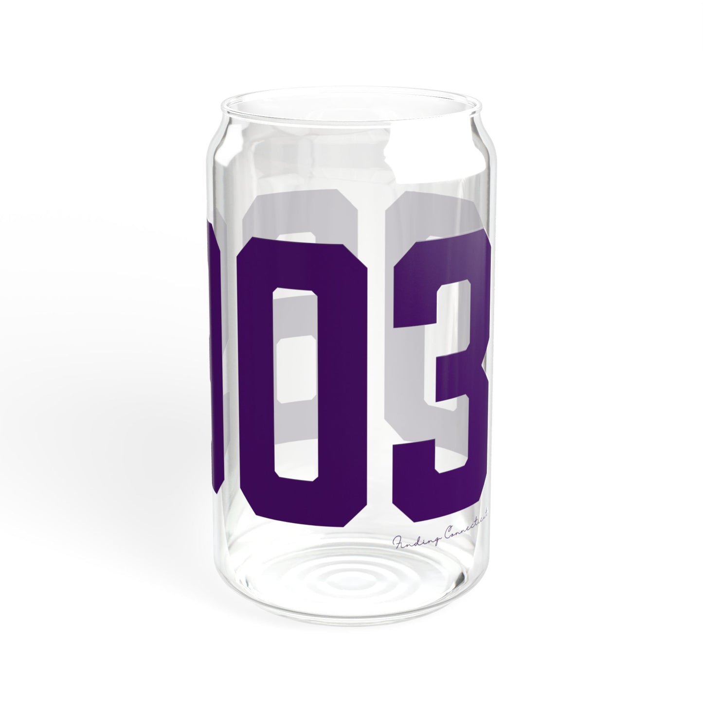 06903 Stamford Connecticut Zip Code Sipper Glass, 16oz