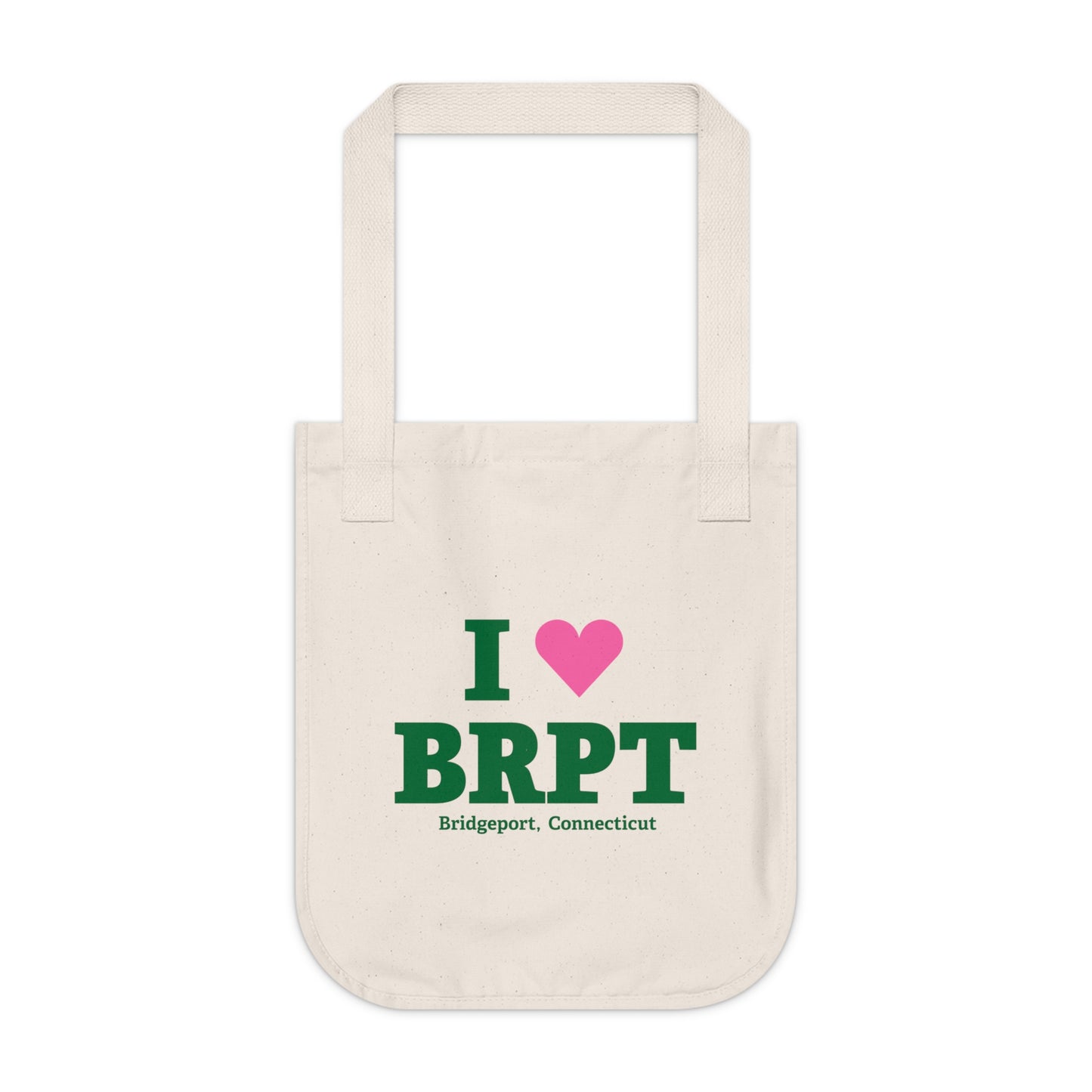 I Heart BRPT Organic Canvas Tote Bag
