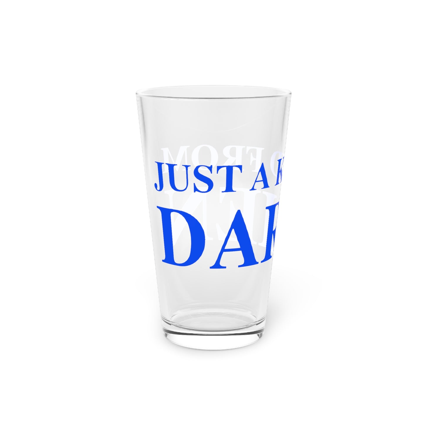Just a kid from Darien Pint Glass, 16oz