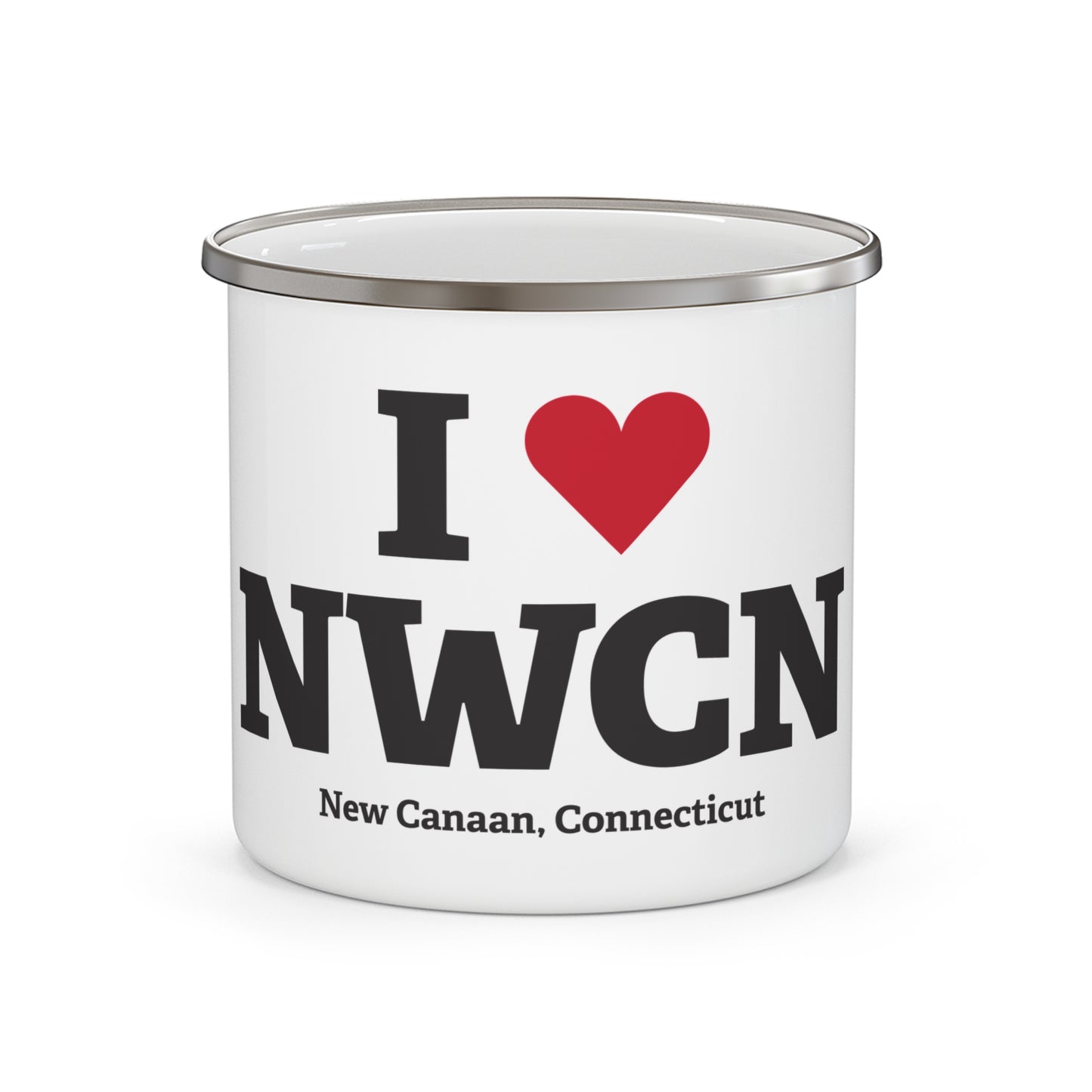 I Heart NWCN Enamel Camping Mug