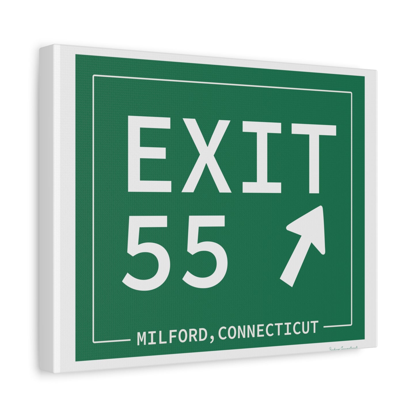 Vintage Exit 55 WCP Sign Matte Canvas, Stretched, 1.25"