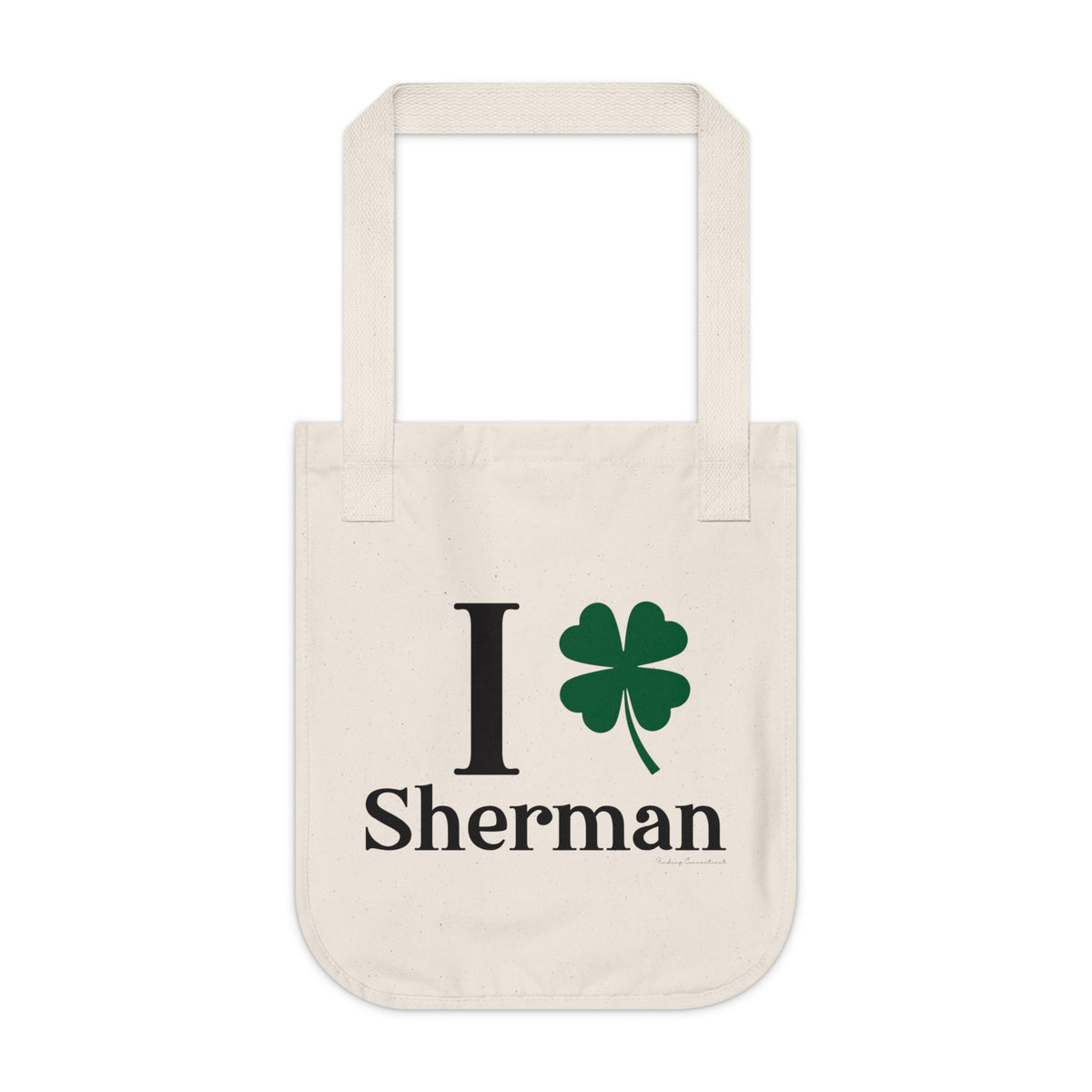 I Clover Sherman Organic Canvas Tote Bag