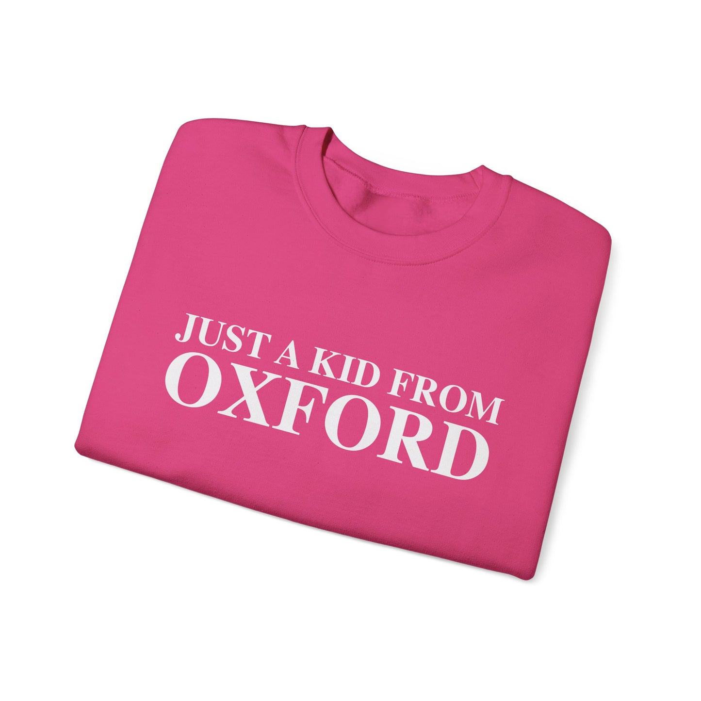 Just a kid from Oxford Unisex Heavy Blend™ Crewneck Sweatshirt