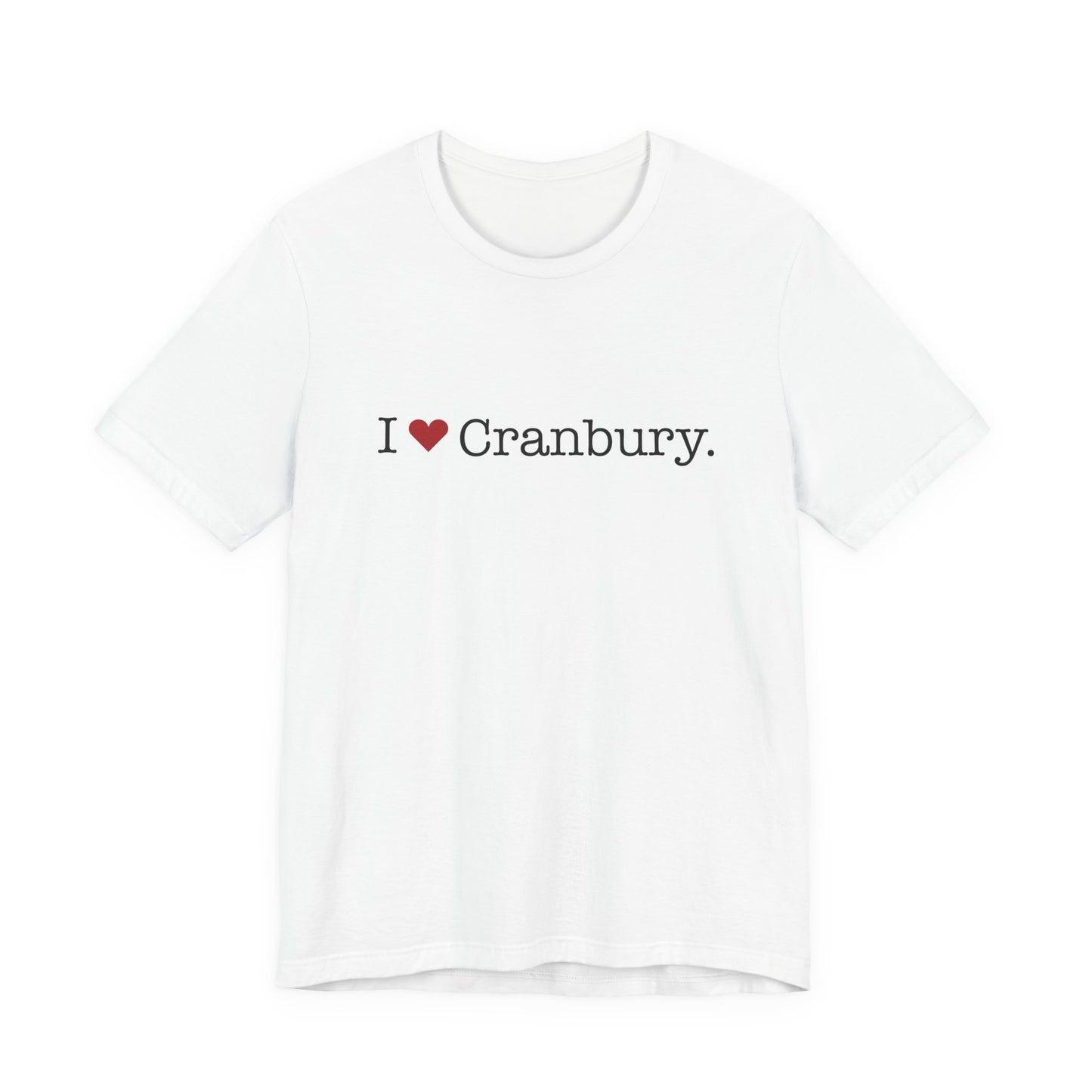 I Heart Cranbury. Unisex Jersey Short Sleeve T-Shirt