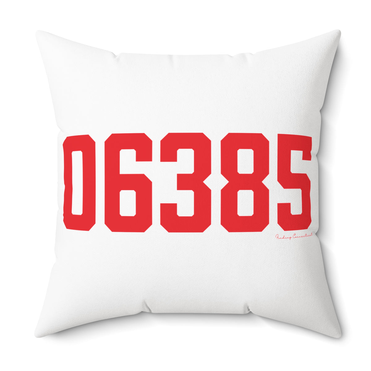 06385 Waterford Connecticut Zip Code Spun Polyester Square Pillow