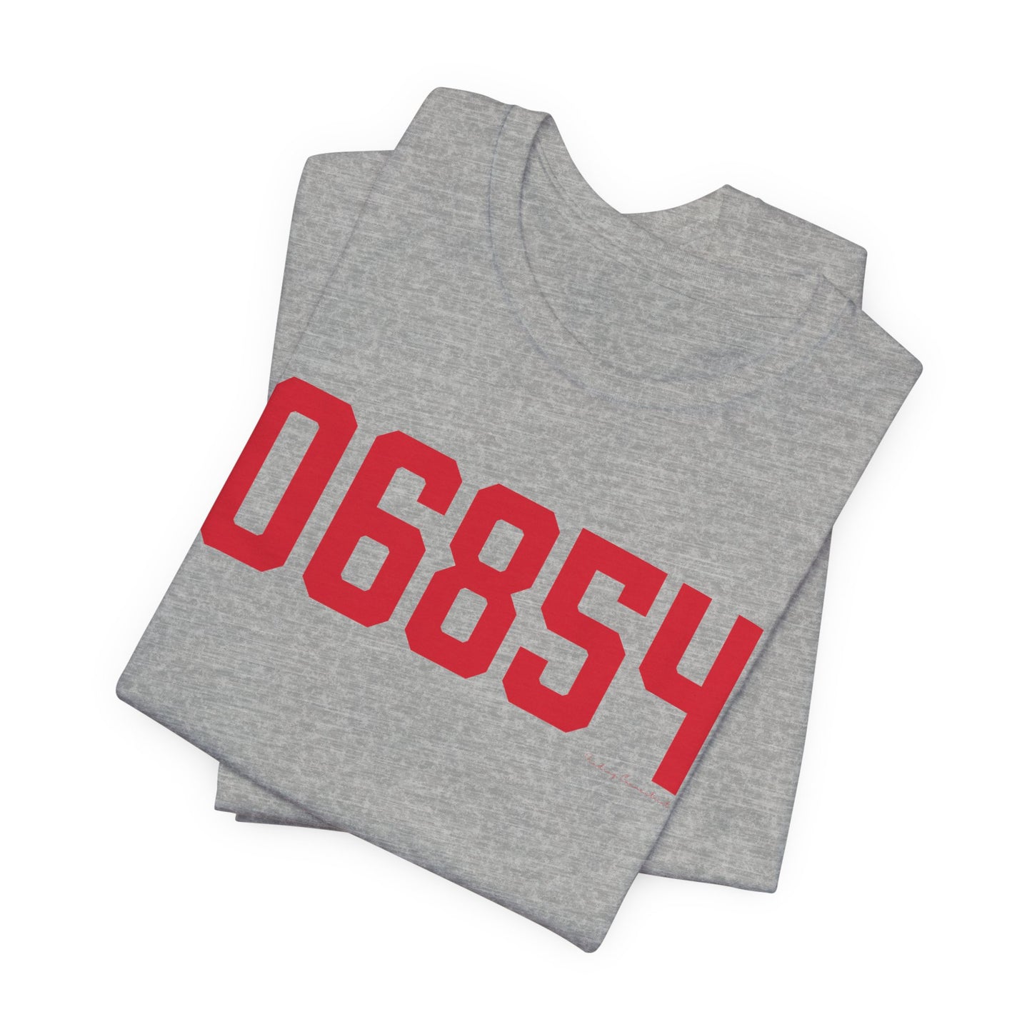 06854 Norwalk Connecticut Zip Code Unisex Jersey Short Sleeve T-Shirt