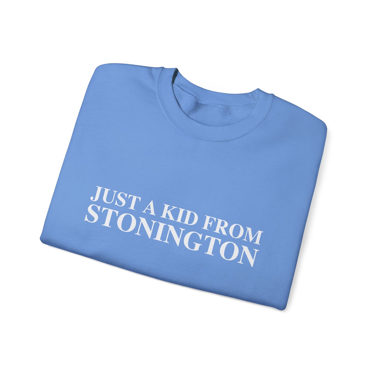 Just a kid from Stonington Unisex Heavy Blend™ Crewneck Sweatshirt