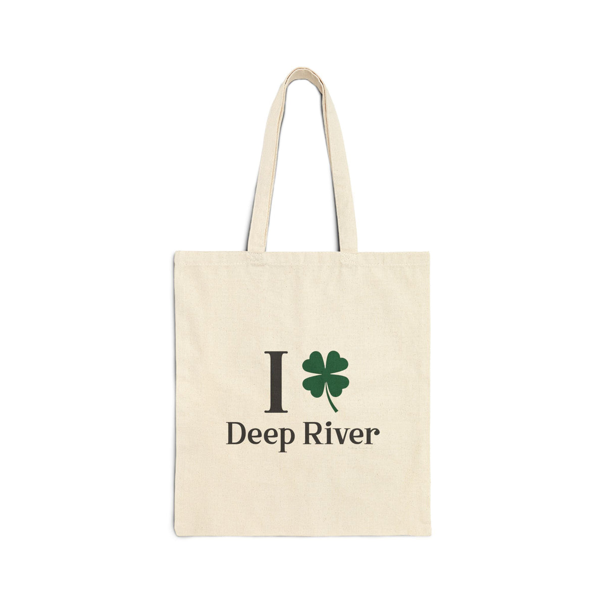 I Clover Deep River Cotton Canvas Tote Bag