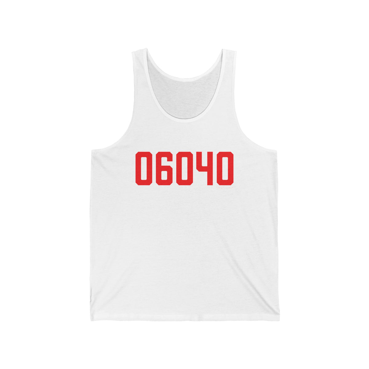 06040 Manchester Connecticut Zip Code Unisex Jersey Tank Top